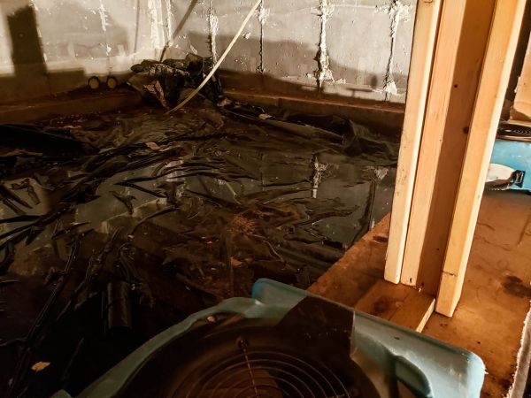 Crawlspace Water Cleanup in Hudson